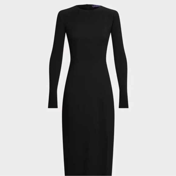 Ralph Lauren Purple Label Long-Sleeve Cocktail Dress - Picture 3 of 9